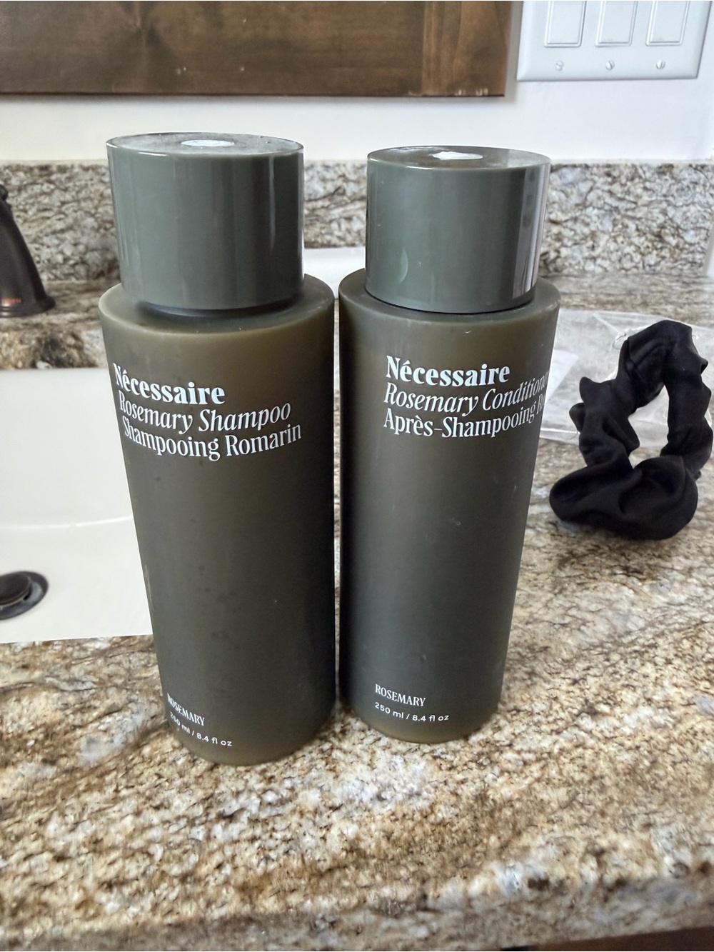Necessaire Rosemary Shampoo & Conditioner Set (used once) for Hair Growth.